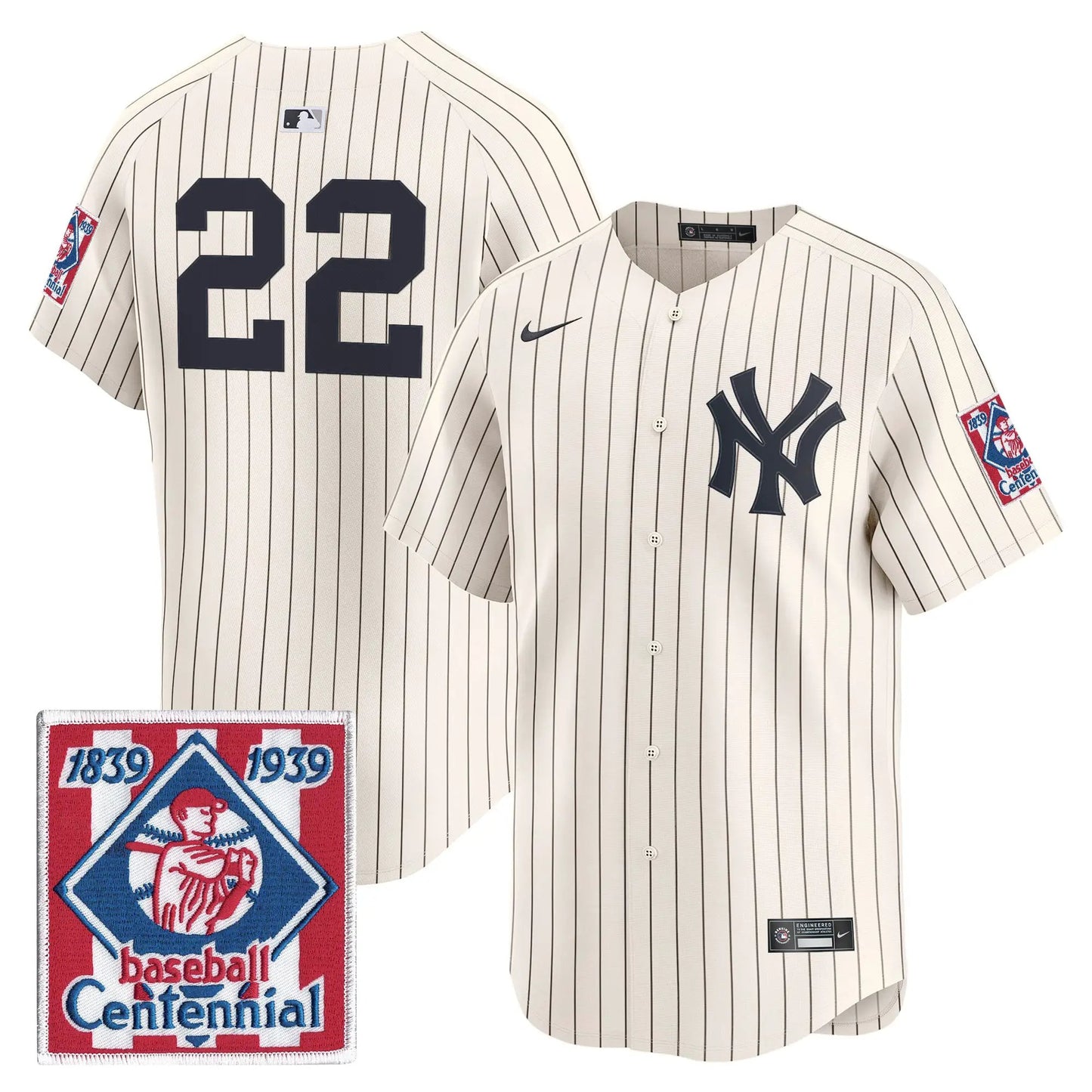 NYY 2026 Field of Dreams Vapor Premier Limited Jersey - No Name on Back - Stitched by New York Yankees