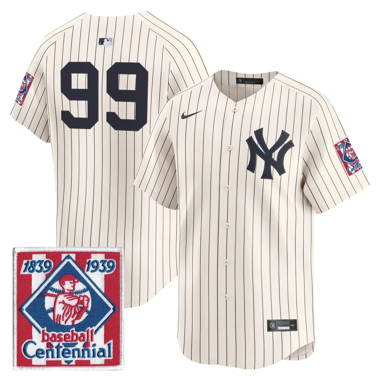 NYY 2026 Field of Dreams Vapor Premier Limited Jersey - No Name on Back - Stitched by New York Yankees