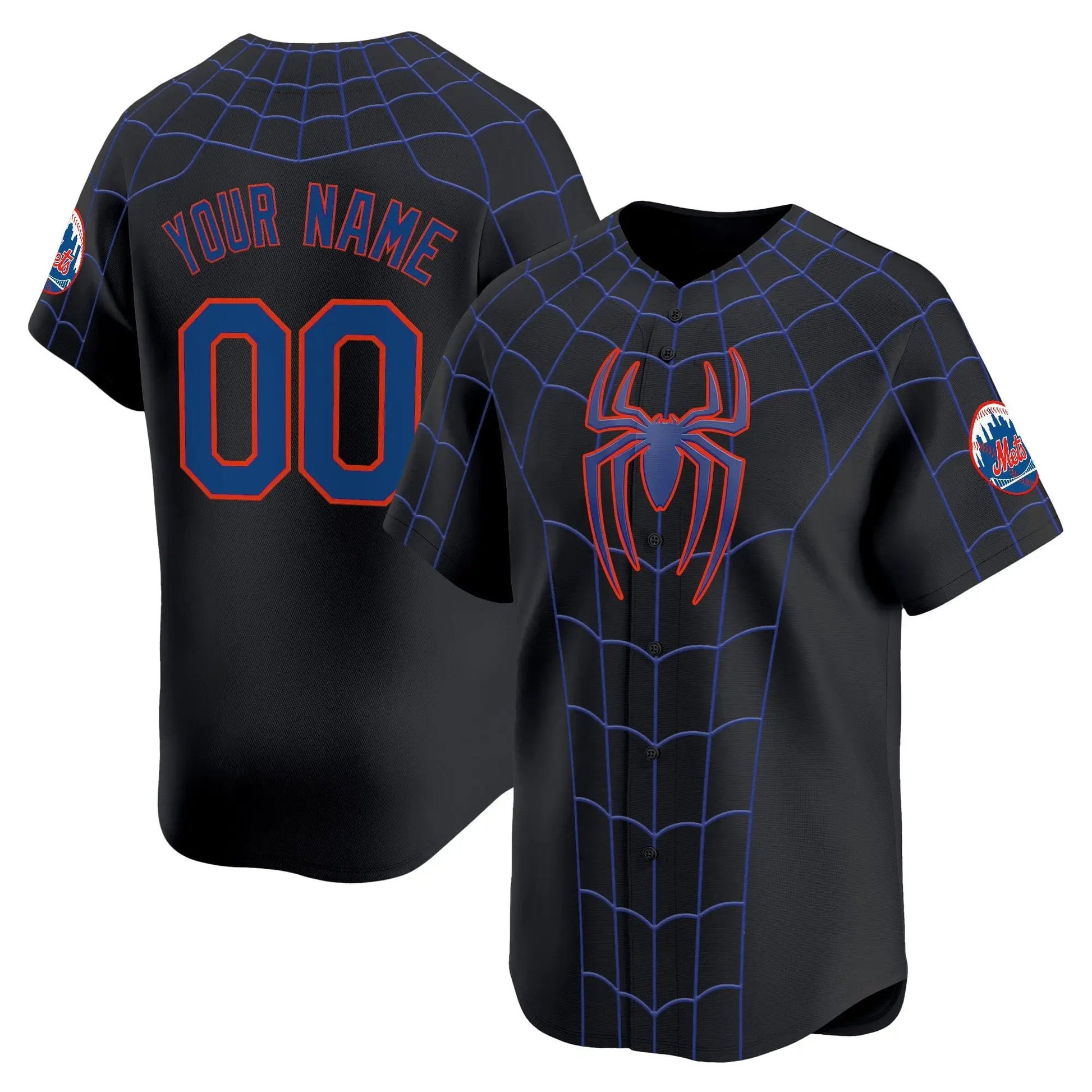 NYM x Spider Man Brand New Day Vapor Premier Limited Custom Jersey - Stitched by New York Mets
