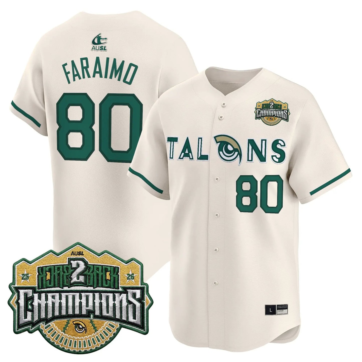 Utah Talons 2026 Back-To-Back Athletes Unlimited Softball League (AUSL) Champions Vapor Premier Limited Jersey - Stitched by Digigearus