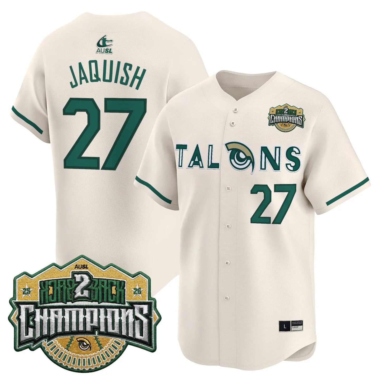 Utah Talons 2026 Back-To-Back Athletes Unlimited Softball League (AUSL) Champions Vapor Premier Limited Jersey - Stitched by Digigearus