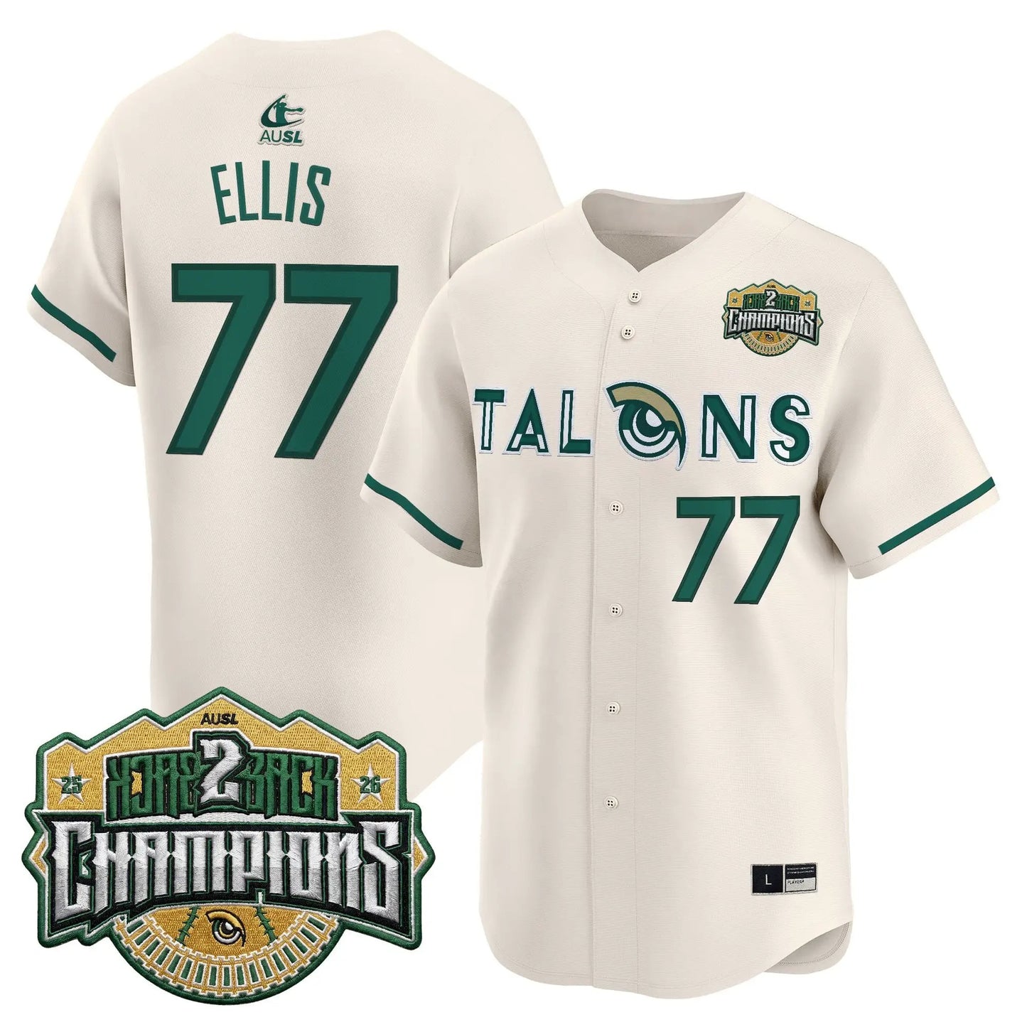 Utah Talons 2026 Back-To-Back Athletes Unlimited Softball League (AUSL) Champions Vapor Premier Limited Jersey - Stitched by Digigearus