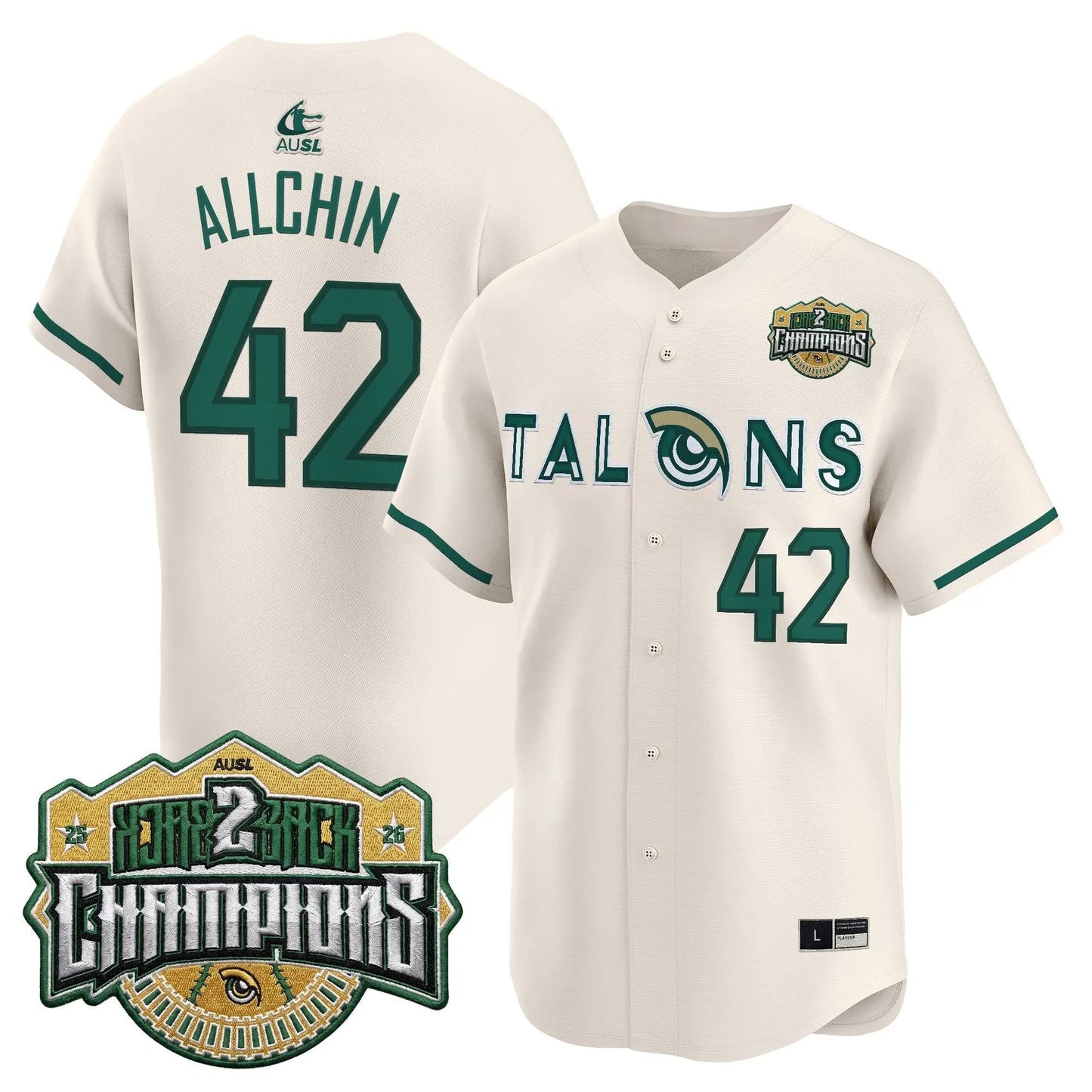 Utah Talons 2026 Back-To-Back Athletes Unlimited Softball League (AUSL) Champions Vapor Premier Limited Jersey - Stitched by Digigearus
