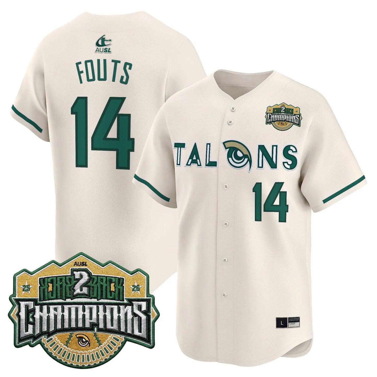 Utah Talons 2026 Back-To-Back Athletes Unlimited Softball League (AUSL) Champions Vapor Premier Limited Jersey - Stitched by Digigearus