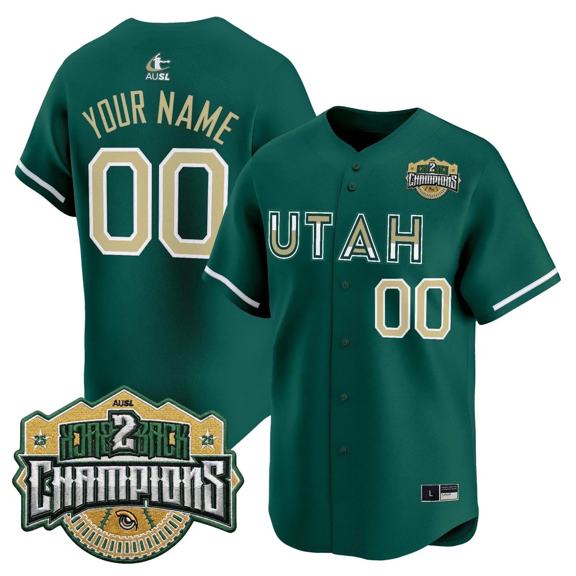 Utah Talons 2026 Back-To-Back Athletes Unlimited Softball League (AUSL) Champions Vapor Premier Limited Custom Jersey - Stitched by Digigearus