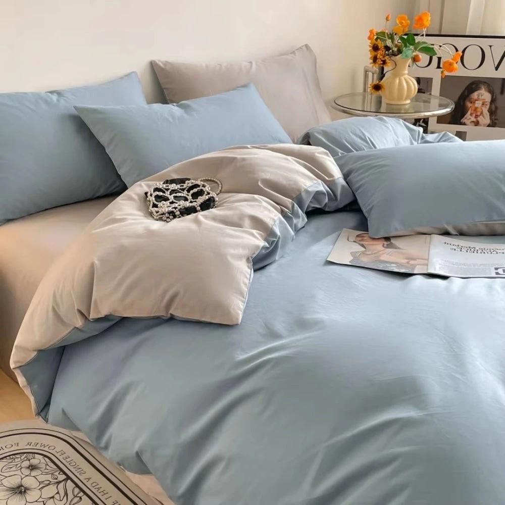 Lustova Cotton Duvet Cover | 3pcs Set by Casa & Beyond