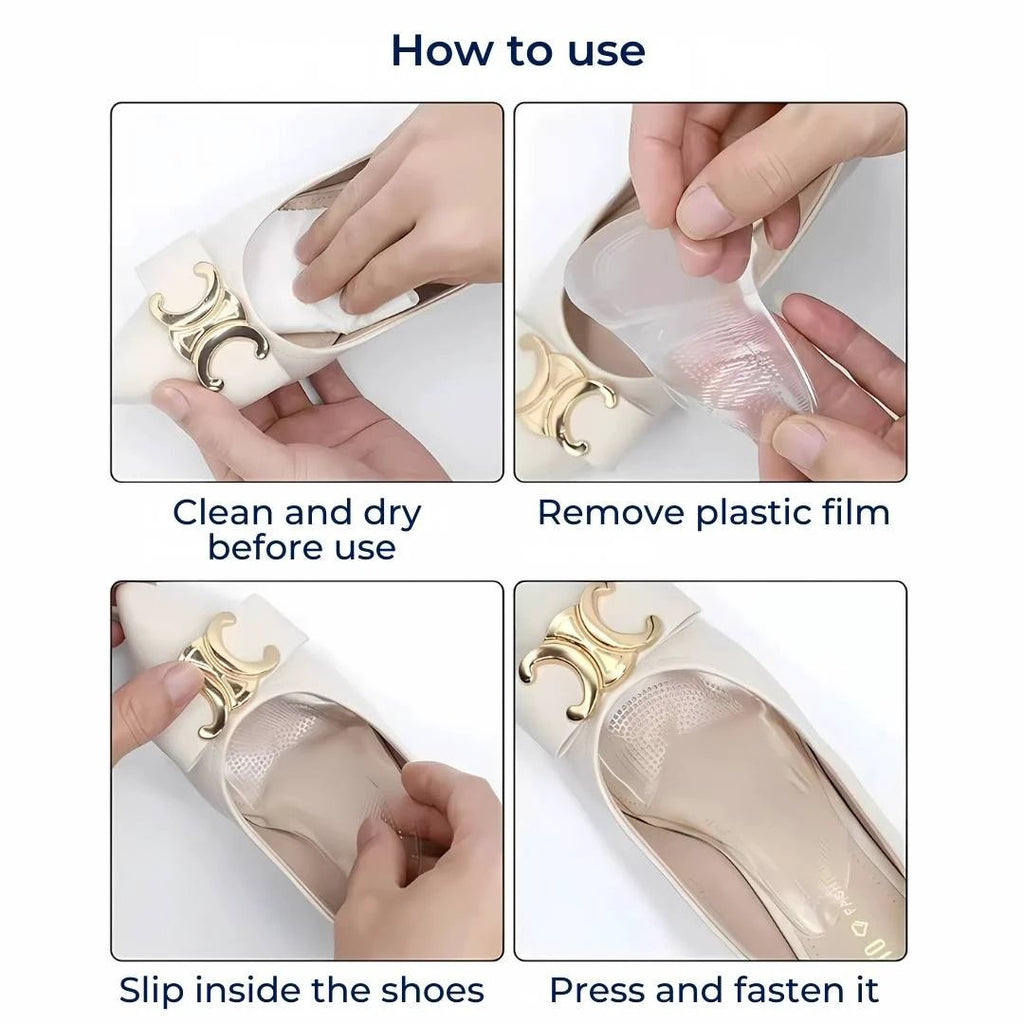ComfortStep Gel Arch Support Insoles | Relieve Foot Pain - Reduce Fatigue - Improve Posture - Shock Absorbing Insoles Bowlift by Bowlift