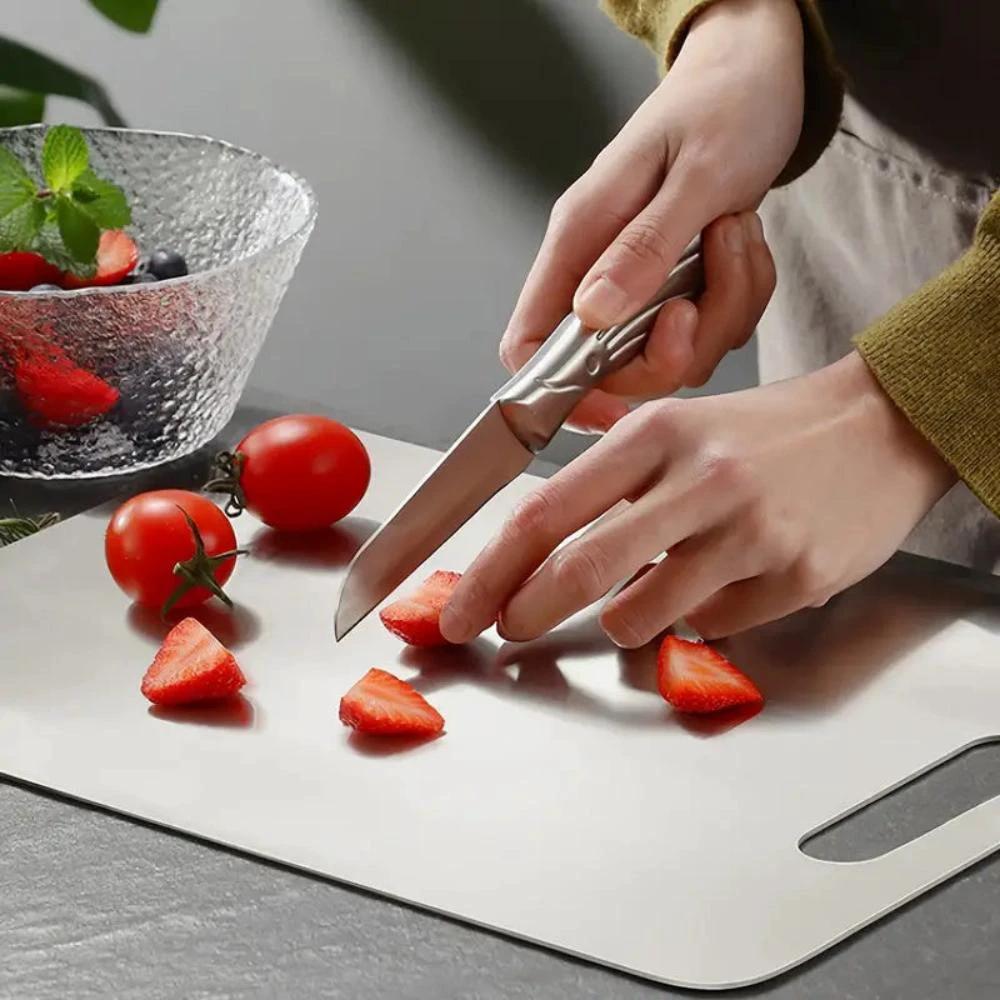 Premium Stainless Steel Chopping Board by Casa & Beyond