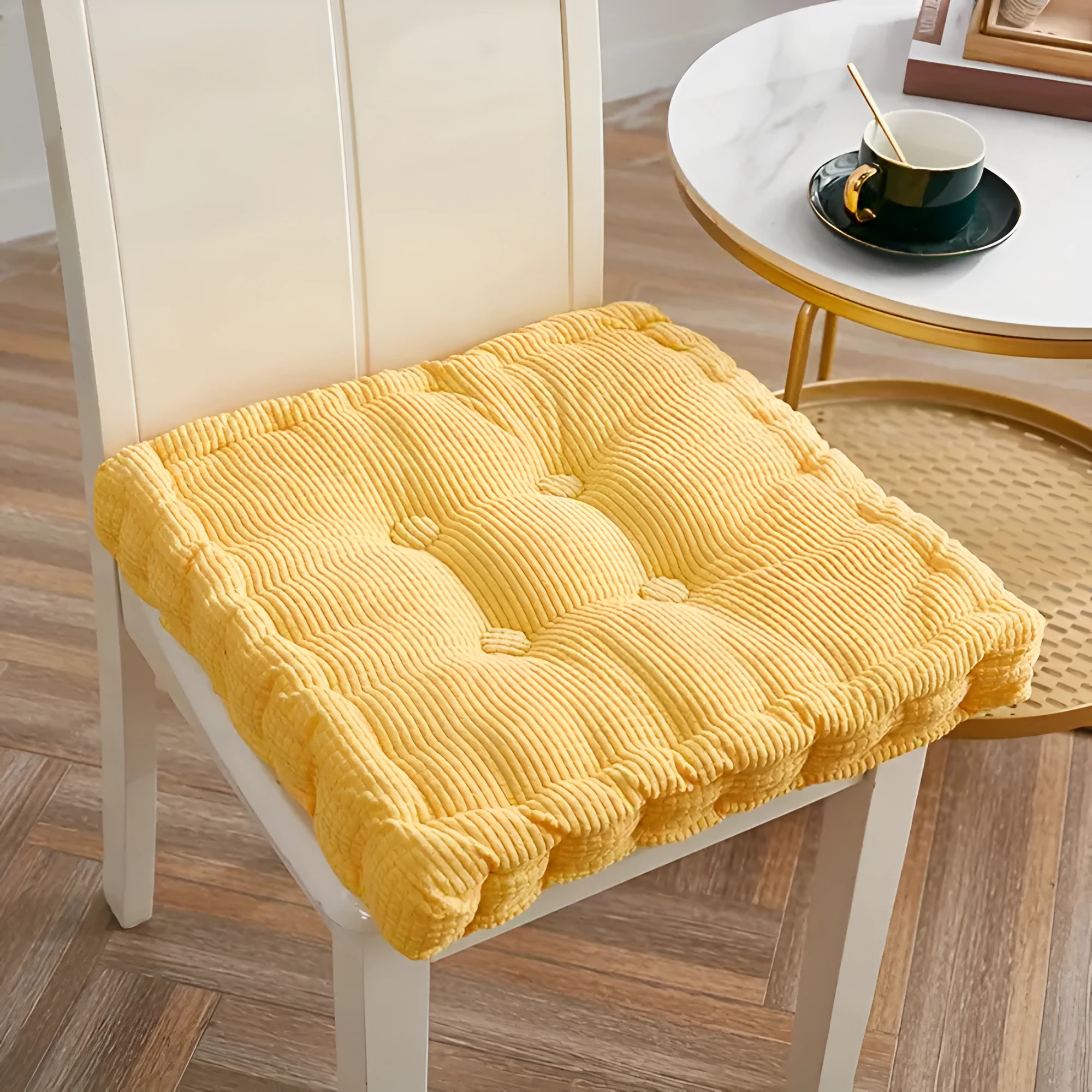 Stackable Corduroy Chair Cushions by Casa & Beyond