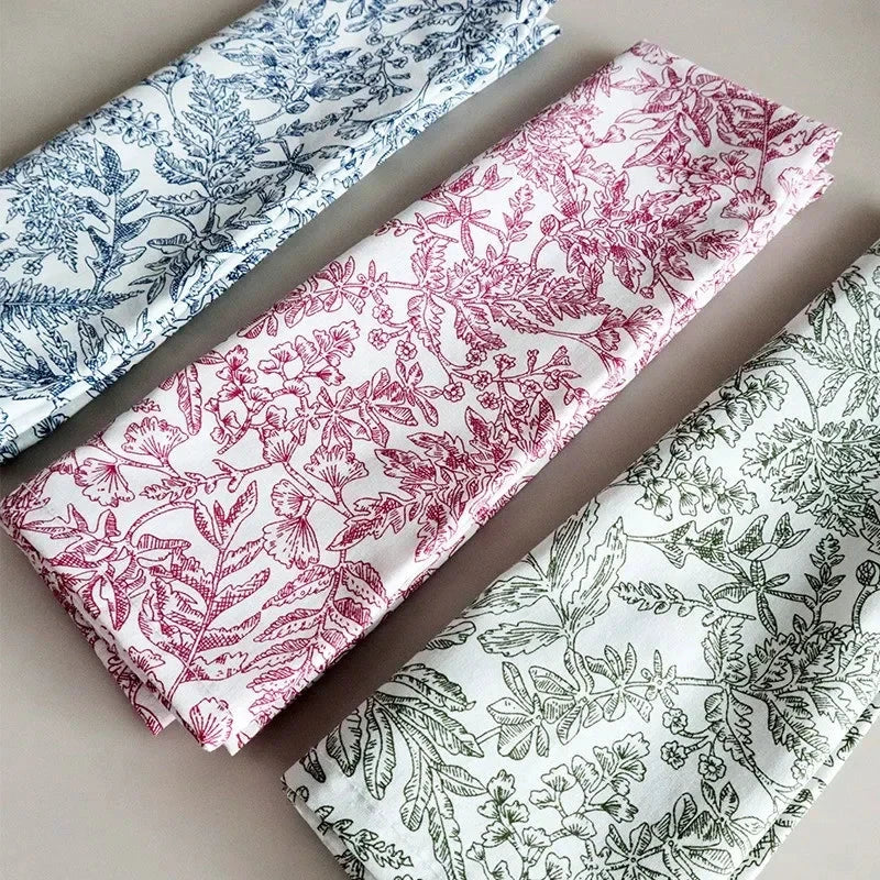 18" Cotton Flower Print Placemat Kitchen Table Dinner Napkin by Bowlift