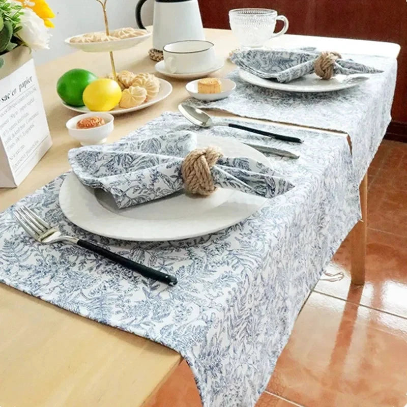 18" Cotton Flower Print Placemat Kitchen Table Dinner Napkin by Bowlift