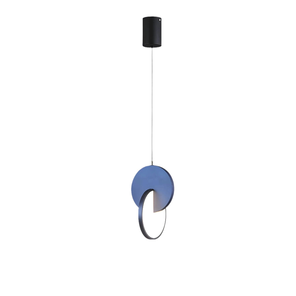Modern Scandinavian LED Pendant Lamp with Round Frame and Warm Glow Bowlift by Bowlift