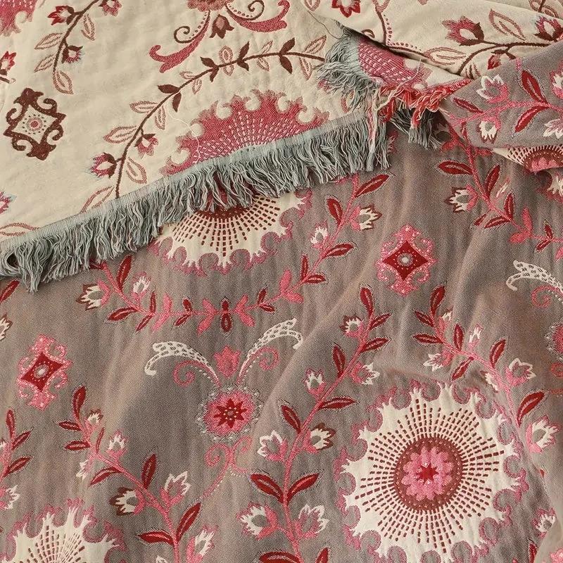 Retro Mandala Reversible Blanket by Casa & Beyond