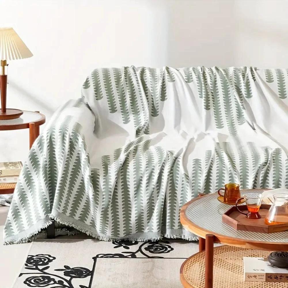 Modern Monochrome Fern Sofa Cover by Casa & Beyond