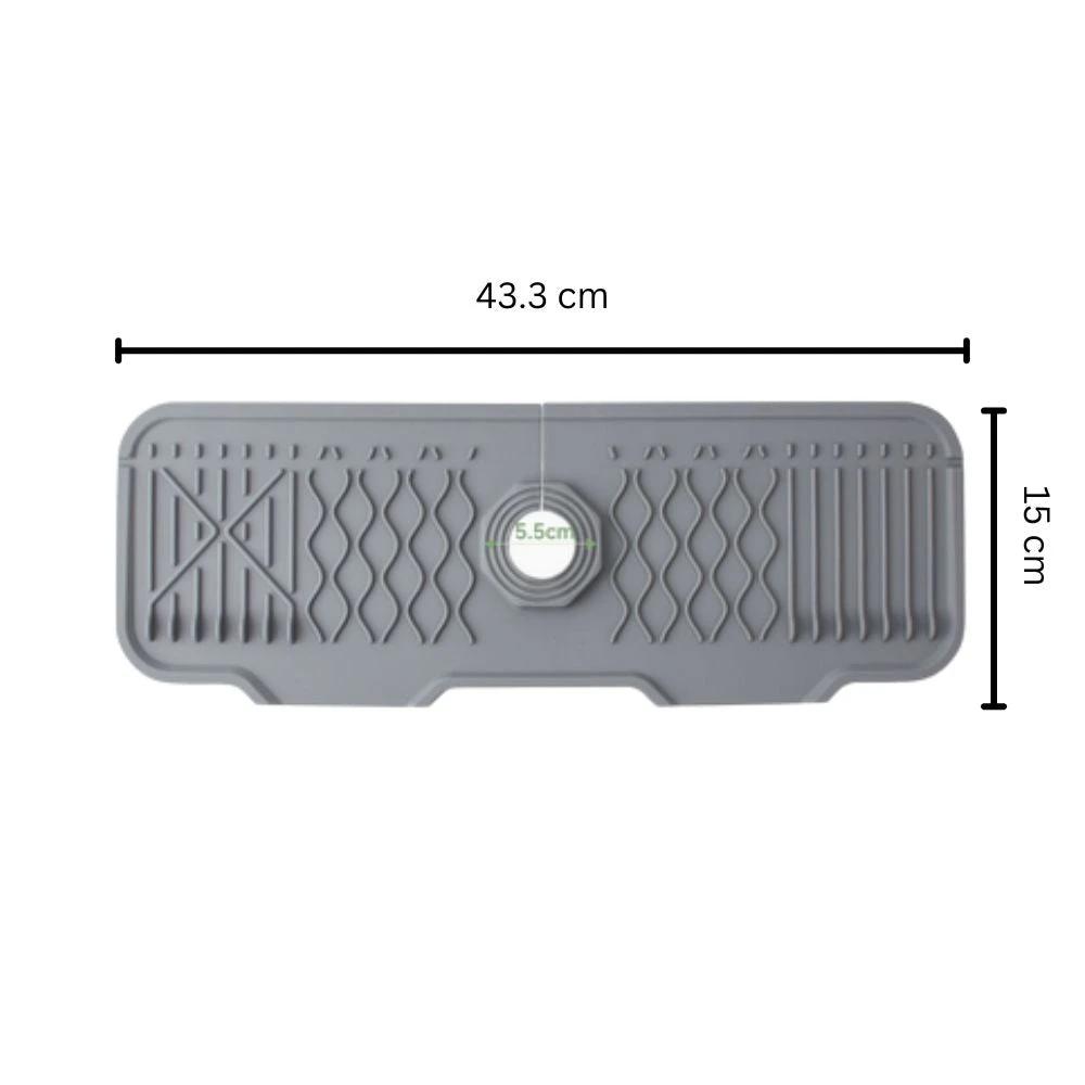 Aqua Slope Rubber Faucet Sink Mat by Casa & Beyond