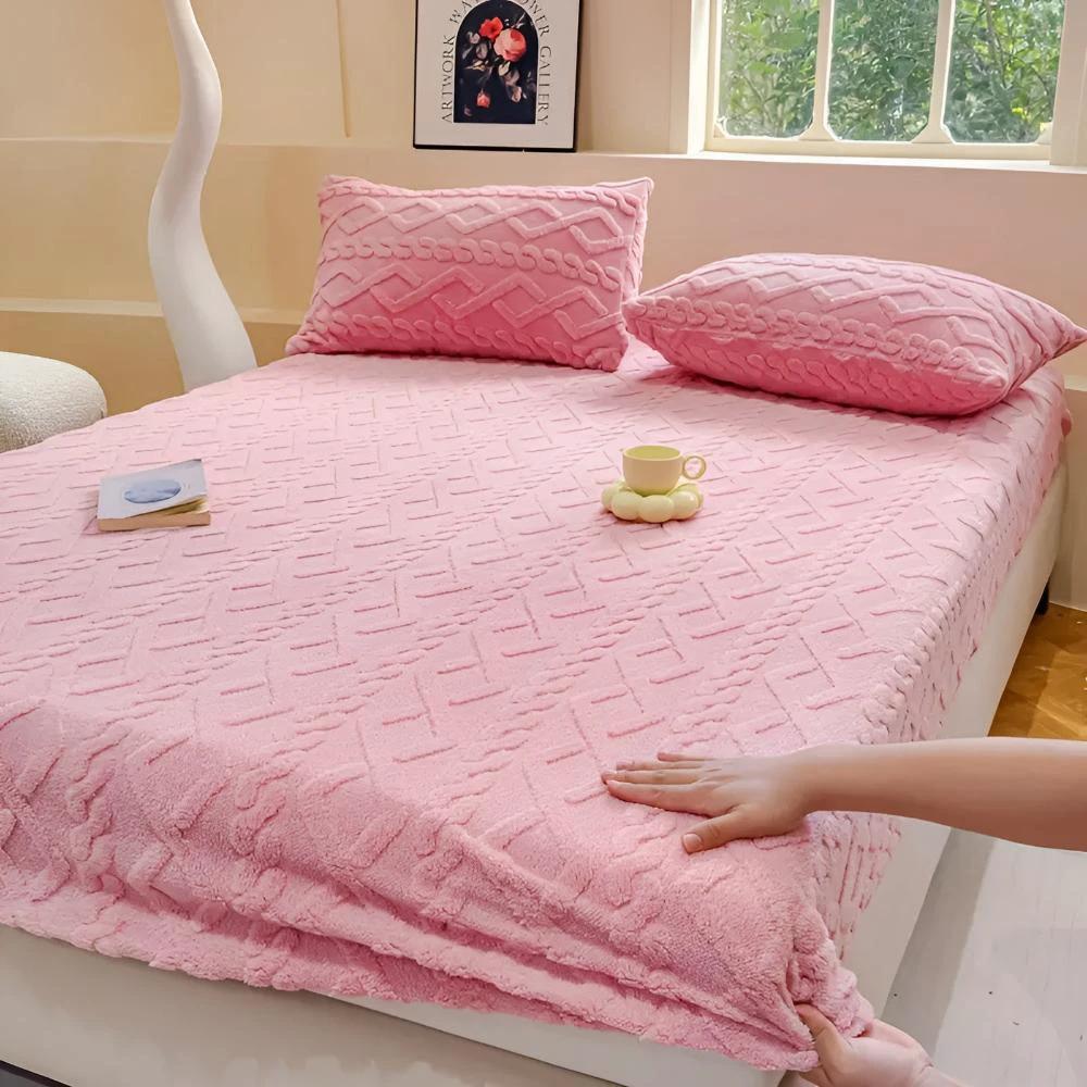 Premium Velvet Sherpa Sheet Set by Casa & Beyond