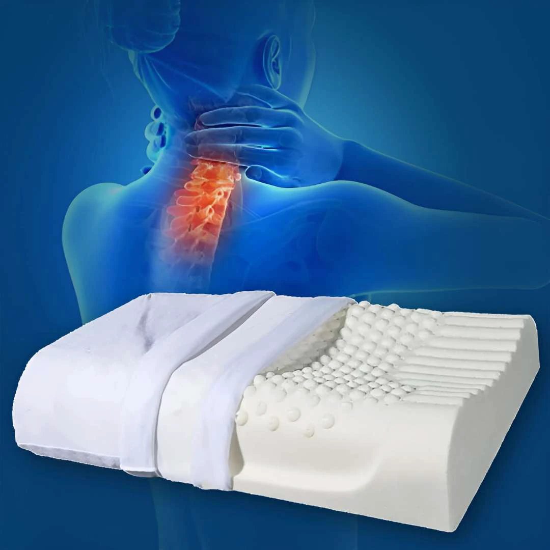 EcoNeck Comfort | 100% Natural Latex Orthopedic Pillow - for Neck Pain - Comfortable and Supportive Pillow - Better Sleep - Wellness Bowlift by Bowlift