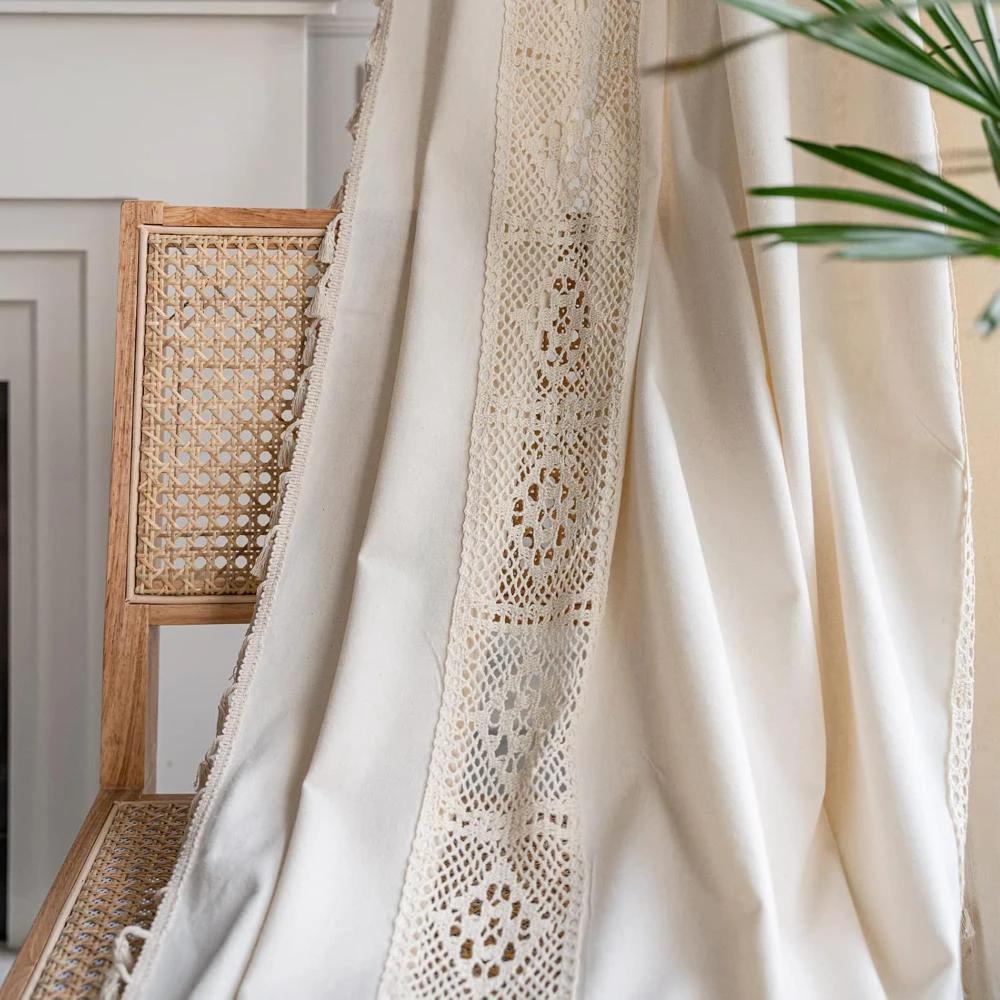 Boho Linen Curtain by Casa & Beyond