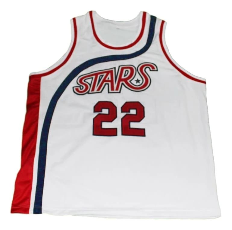 Moses Malone Jersey #22 Utah Stars Basketball White by My store basketball