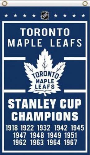 1918-1967 Toronto Maple Leafs Stanley Cup Champions Flag 3X5Ft Polyester Digital Print Banner USA by flagsjustdoit