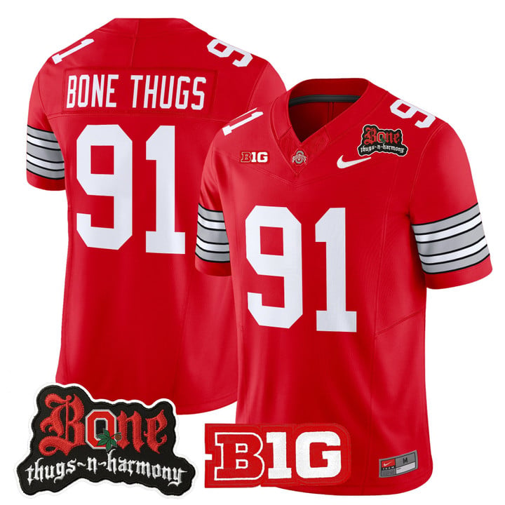 1991 Bone Thugs Jersey Ohio State Buckeyes Bone Thugs-N-Harmony Stitched by My Store NCAA Football Jerseys