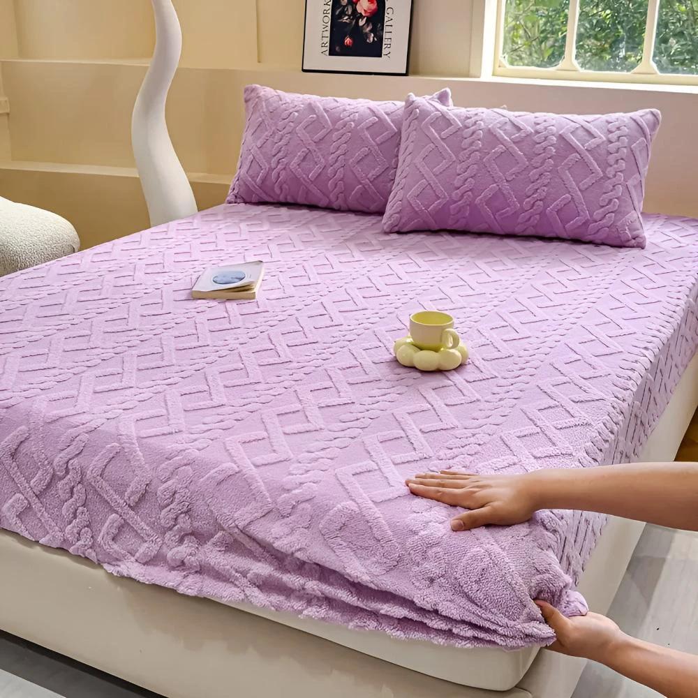 Premium Velvet Sherpa Sheet Set by Casa & Beyond