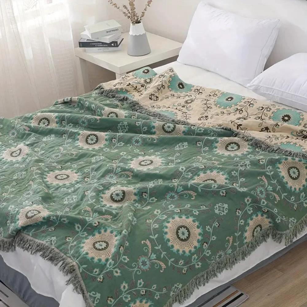 Retro Mandala Reversible Blanket by Casa & Beyond