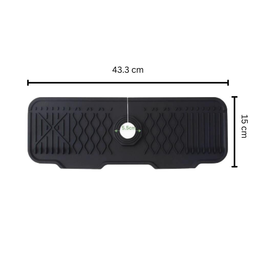 Aqua Slope Rubber Faucet Sink Mat by Casa & Beyond