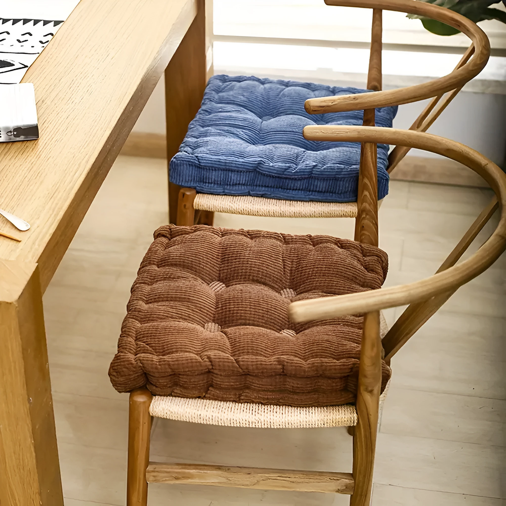 Stackable Corduroy Chair Cushions by Casa & Beyond
