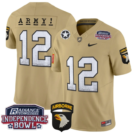 Bastogne Jersey #7 Army Black Knights Independence Bowl Patch White by My Store