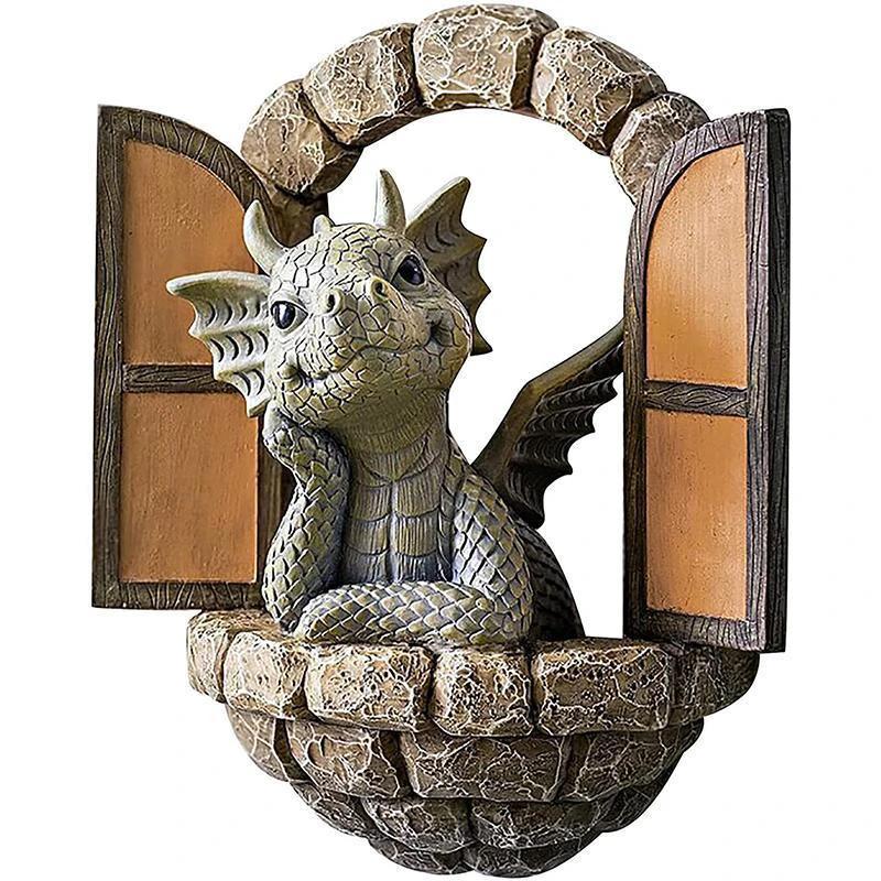 Cute Dragon Statue Ornament by Bowlift