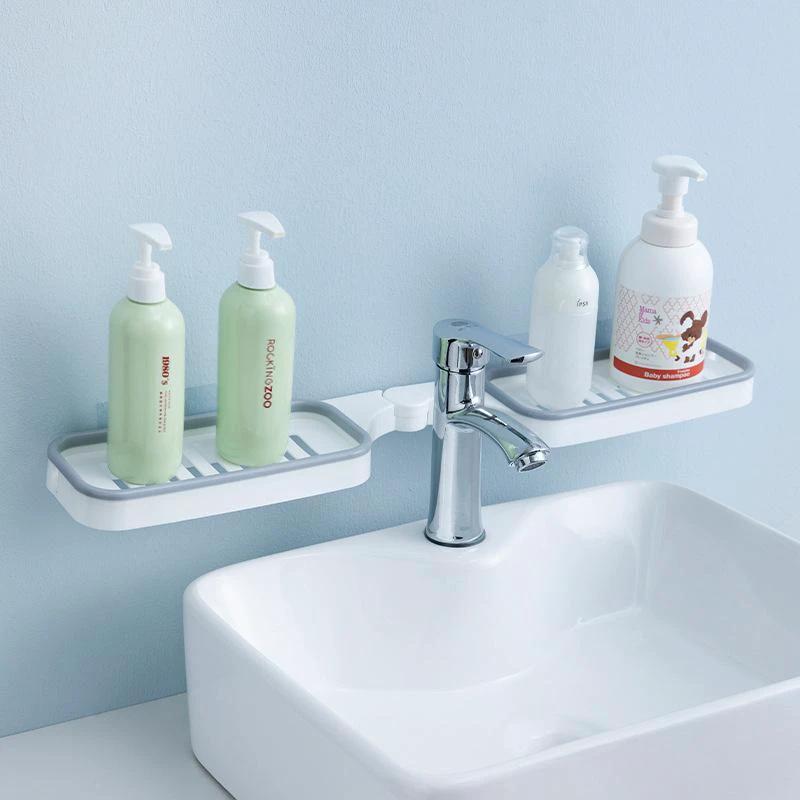 Corner shelf without drilling for the bathroom by Bowlift