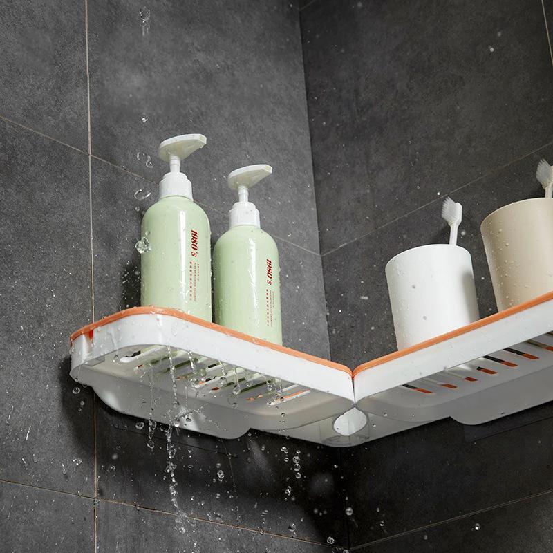 Corner shelf without drilling for the bathroom by Bowlift