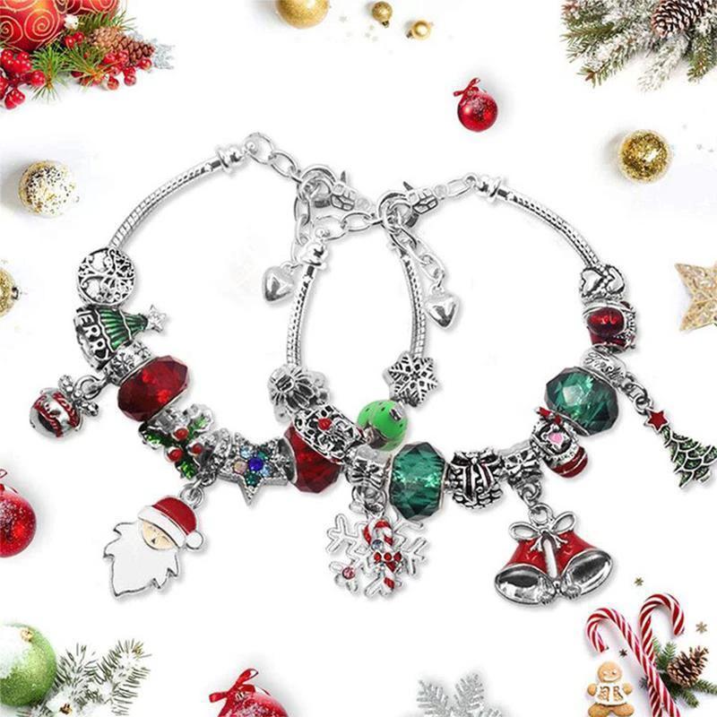 Advent calendar 24 days craft beads blind box Christmas gift bracelet by Bowlift