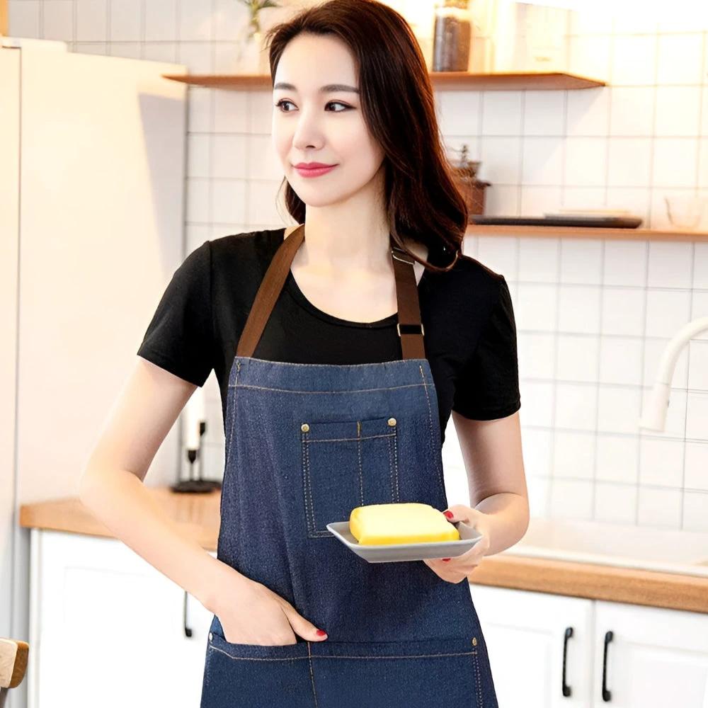 Adjustable Denim Apron by Casa & Beyond