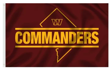 Washington Commanders Banners Washington Redskins Flag-3x5FT NFL Banner-100% polyester by flagsshop