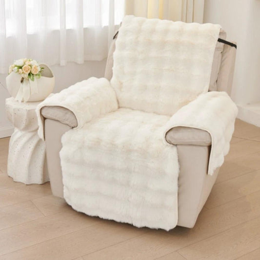 Faux Fur Recliner Sofa Cover by Casa & Beyond