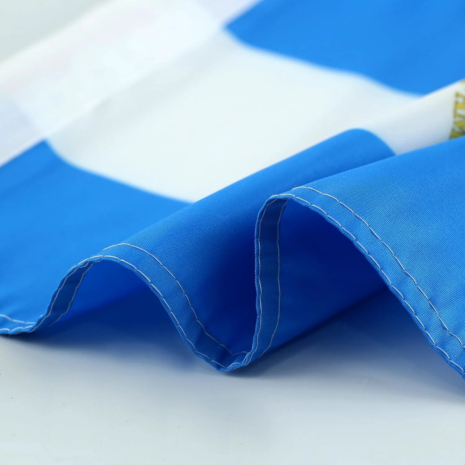 Car Window Flag of Nicaragua 11X18 Inch(28x46cm) 100% Polyester, Strong White Flagpole by flagsshop