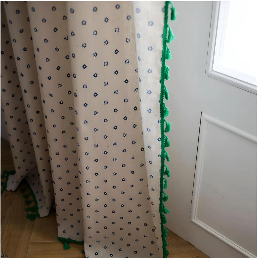 Cottage Petals Tassel Curtain by Casa & Beyond