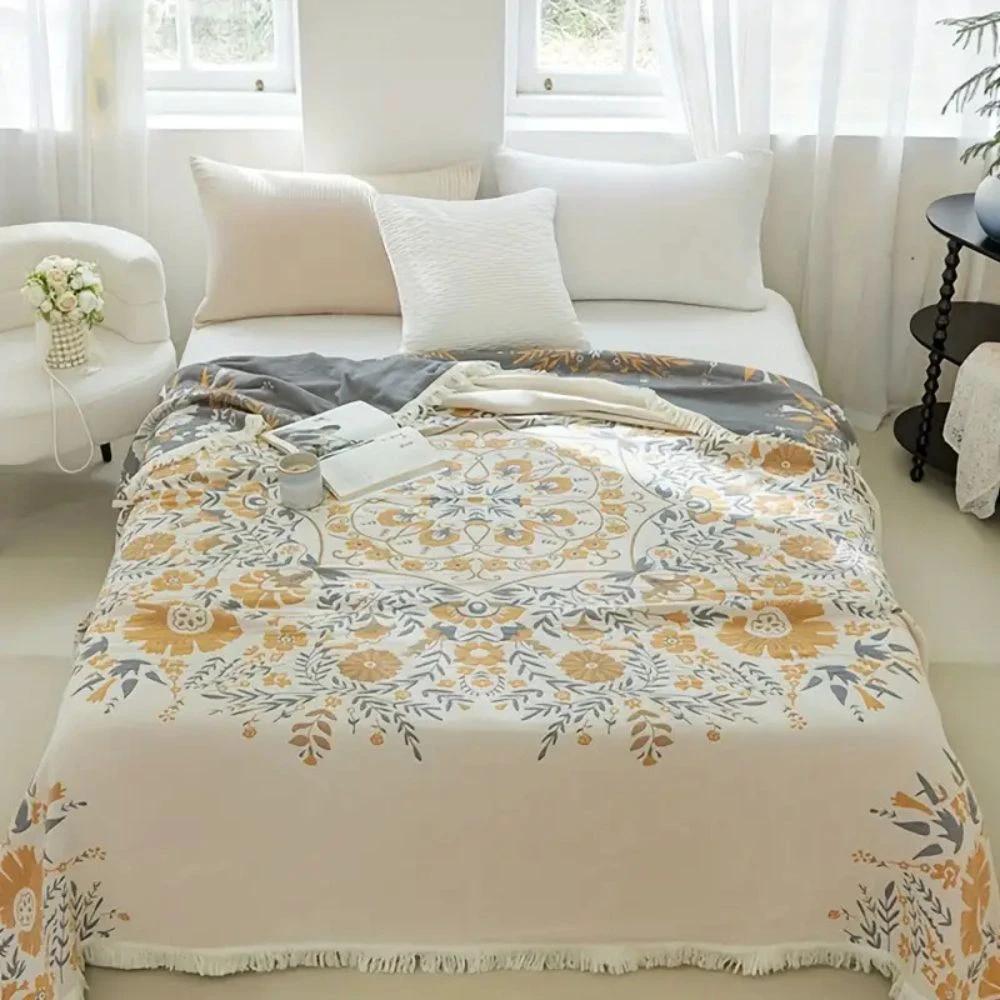 Versailles-Inspired Reversible Floral Blanket by Casa & Beyond