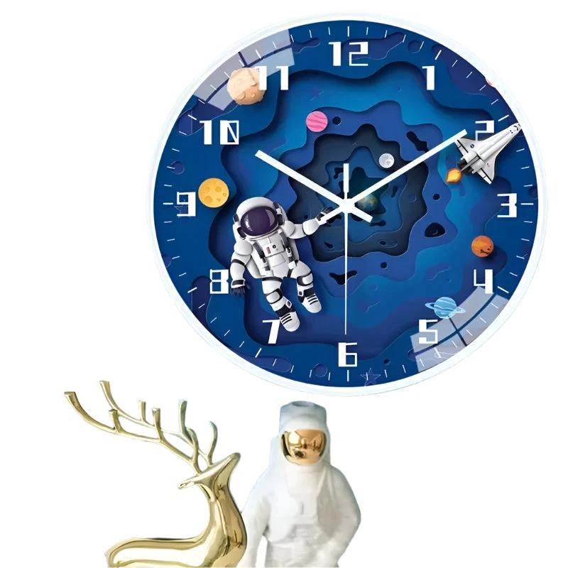 Cosmotime Kids Room Theme Wall Clock Bowlift by Bowlift