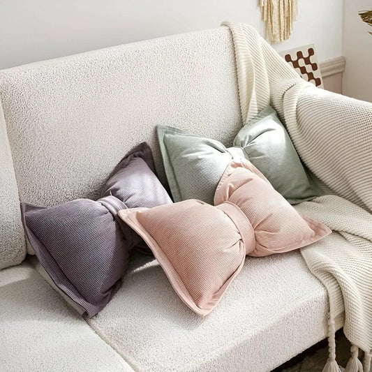 Bowknot Decorative Cushion Pillow by Casa & Beyond