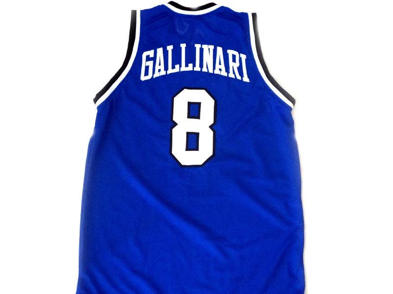 Danilo Gallinari Jersey #8 Italia New Basketball Blue by My store basketball