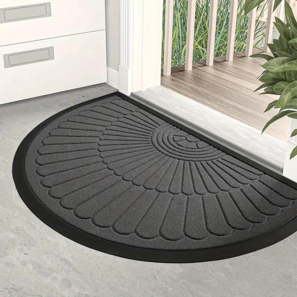 Half-Circle Welcome Door Mat by Casa & Beyond