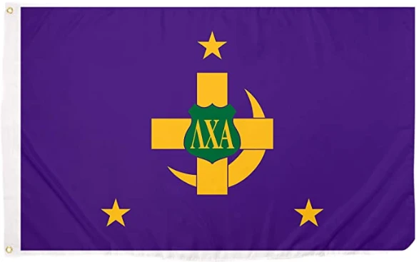Lambda Chi Alpha Chapter Fraternity Flag -3x5 FT Banner-100% polyester-2 Metal Grommets by flagsshop