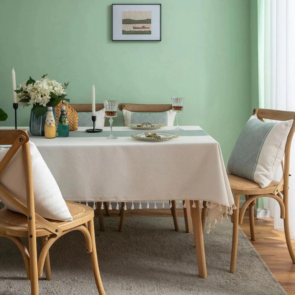 Glisstra Geometric Tassel Tablecloth by Casa & Beyond