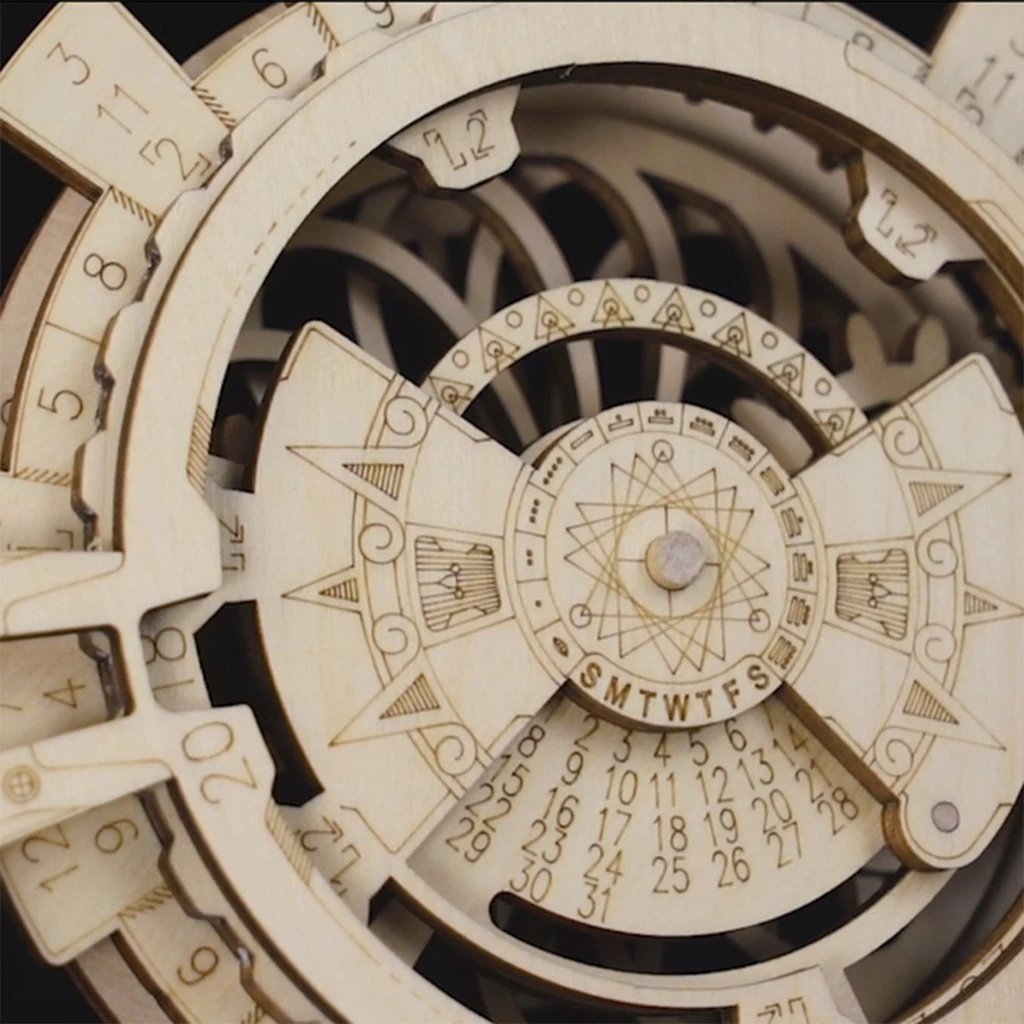 Eternal Calendar Wooden Puzzle Bowlift by Bowlift