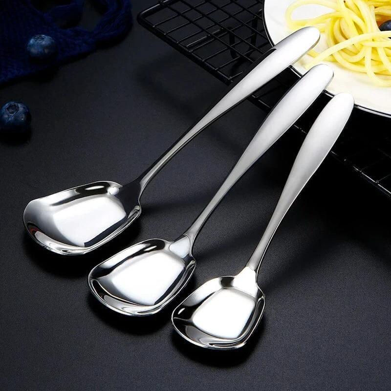 Square Head Stainless Steel Spoon by BowLift