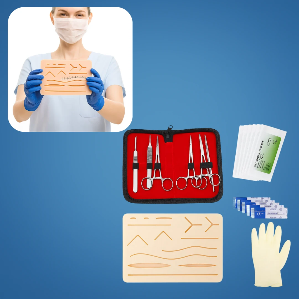 Durable Multi-Layer Silicone Pad with Tools – Tear-Resistant Reusable Training for Medical Students Bowlift by Bowlift