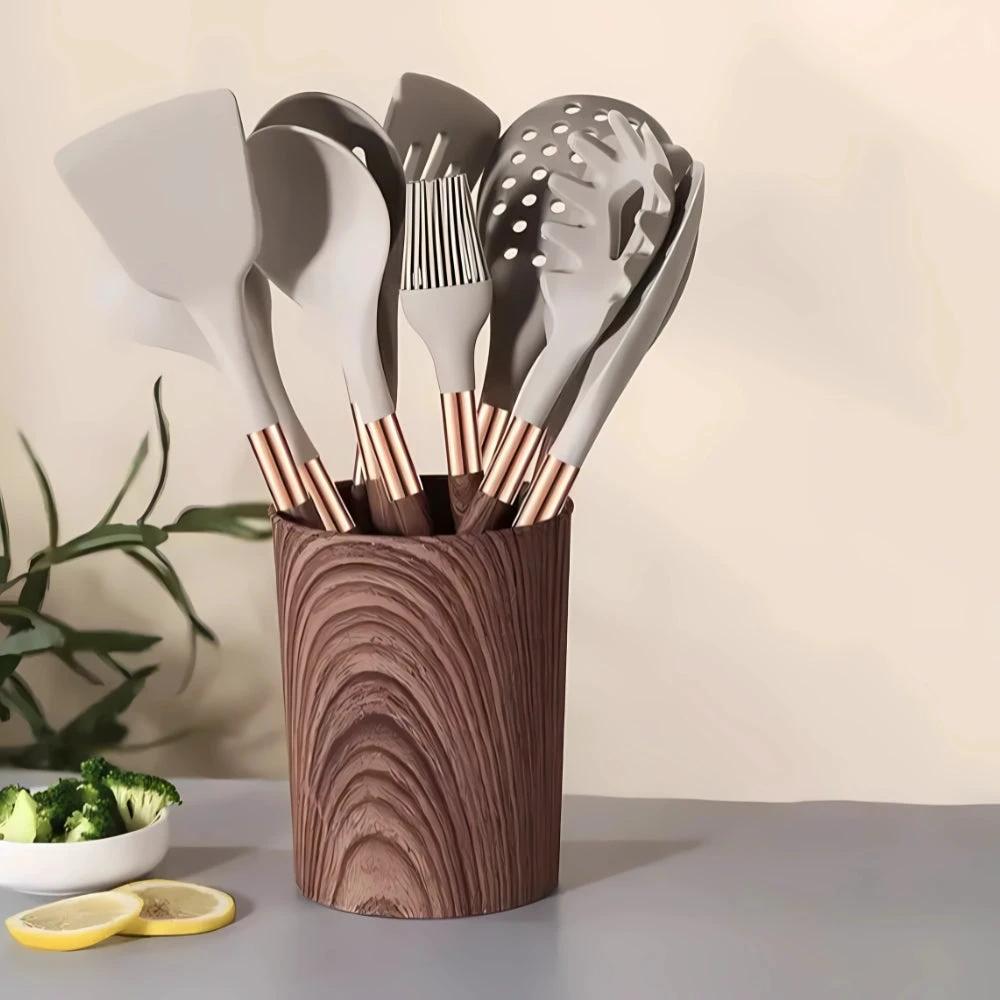 Luxe Silicone Cooking Utensils | 10 Pcs Set by BowLift